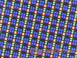 Sous-pixels OLED RVB d'une grande netteté