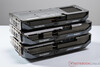 Gigabyte Radeon RX 9060 XT Gaming OC 16G (haut), Gigabyte Radeon RX 9070 Gaming OC 16G (milieu), Gigabyte Radeon RX 9070 XT Gaming OC 16G (bas)