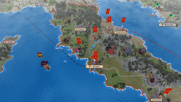 Photo : une capture d'écran du jeu « Aggressors : Ancient Rome ».