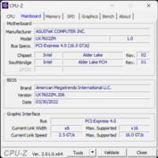 Carte mère CPU-Z