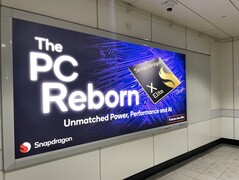 Publicité de Qualcomm dans le métro de Taipei (Nangang Exhibition Center). (photo : Andreas Sebayang/Notebookcheck.com)