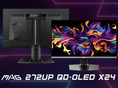 Le MAG 272UP X24 est une version réduite du MPG 272URX dans certains domaines. (Source de l'image : MSI)
