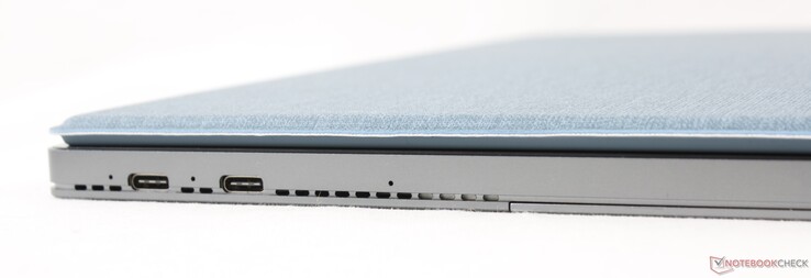 A gauche : 2x USB-C avec Power Delivery et DisplayPort