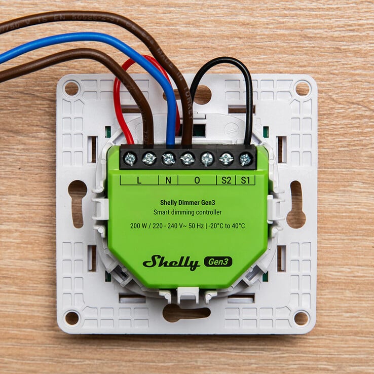 Le Dimmer Gen4 de Shelly (Source de l'image : Shelly)