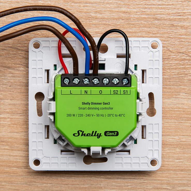 Le Dimmer Gen4 de Shelly (Source de l'image : Shelly)