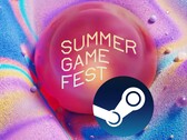 Bannière du Summer Game Fest montrée avec le logo Steam