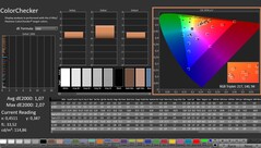 CalMAN : ColorChecker (calibré)