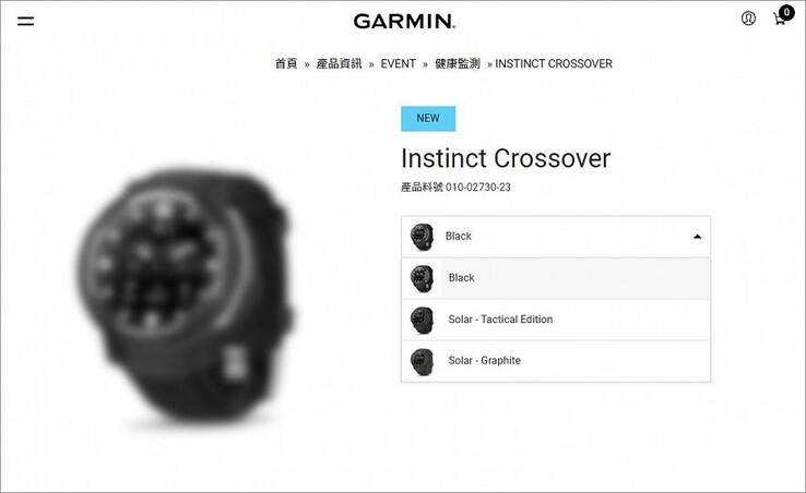 La smartwatch hybride Garmin Instinct Crossover. (Image source : Garmin via Fitness Tracker Test)