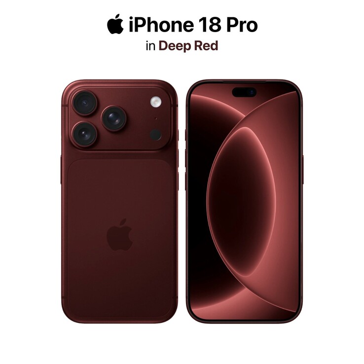 rendu de l'iPhone 18 Pro en 