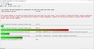 LatencyMon - Statistiques