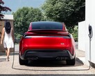 Chargement de la Tesla Model Y.