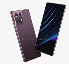 Rendu de l'OPPO Find X5 Pro. (Source : OnLeaks X Prepp)