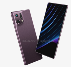 Rendu de l&#039;OPPO Find X5 Pro. (Source : OnLeaks X Prepp)