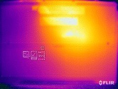 Températures de surface pendant le test de résistance (en bas)