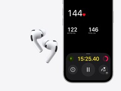 Une image des AirPods Pro 3 de Apple à côté d'un iPhone