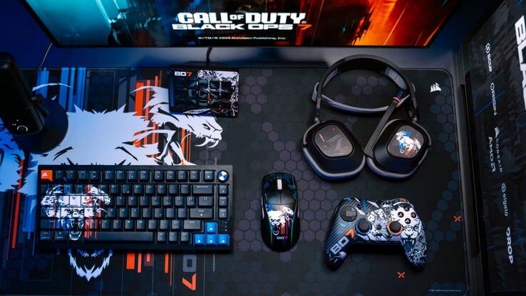 Les nouveaux accessoires Corsair sur le thème Call of Duty : Black Ops 7. (Image source Corsair)