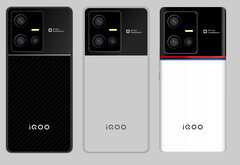 Rendu des concepts de l&#039;iQOO 10 et de l&#039;iQOO 10 BMW. (Image source : Digital Chat Station &amp;amp; @UniverseIce - édité)