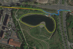 GPS Garmin Edge 500 : autour de l'étang.