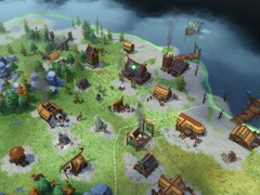Une image représentant un village dans Northgard : Definitive Edition.