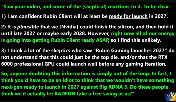Fuite d'informations concernant le lancement de la RTX 6090.