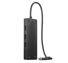 Le HP USB-C Travel Hub G3 ne pèse que 63,5 g et mesure 116 x 42 x 14 mm. (Source de l&#039;image : HP)