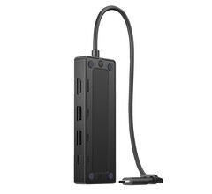 Le HP USB-C Travel Hub G3 ne pèse que 63,5 g et mesure 116 x 42 x 14 mm. (Source de l'image : HP)