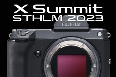 Fujifilm devrait lancer le GFX100 II lors de son X Summit à Stockholm, en Suède, en septembre. (Source de l&#039;image : Fujifilm - édité)
