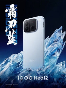 L’iQOO dans la finition Frost Blade Blue Black