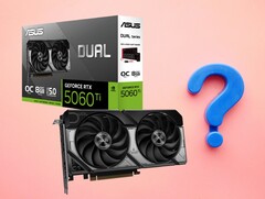 Hormis la taille de la VRAM, la RTX 5060 Ti 8 Go présente les mêmes caractéristiques que la RTX 5060 Ti 16 Go. (Source de l&#039;image : Asus, Unsplash édité)