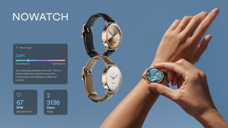 Le tracker de santé NOWATCH peut vous rappeler en douceur de rester en équilibre grâce à des vibrations discrètes. (Source : NOWATCH)