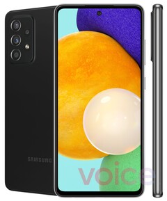 Le Galaxy A52 5G devrait ressembler à cela. (Source de l&#039;image : OnLeaks)