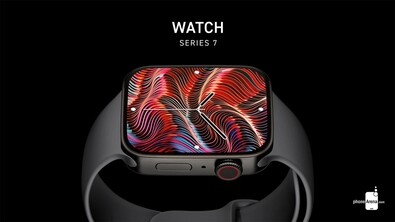 Apple Rendu conceptuel non officiel de la Watch Series 7. (Image source : PhoneArena)
