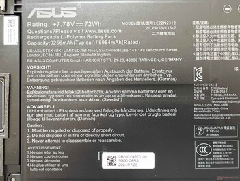 Informations sur la batterie