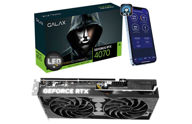 Apparemment, Galax ne signale pas la lenteur de la mémoire graphique sur l'emballage. (Source de l'image : VideoCardz)