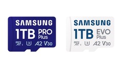 Les cartes microSD PRO Plus et EVO Plus de Samsung sont désormais disponibles dans une capacité de 1 To. (Source de l'image : Samsung)