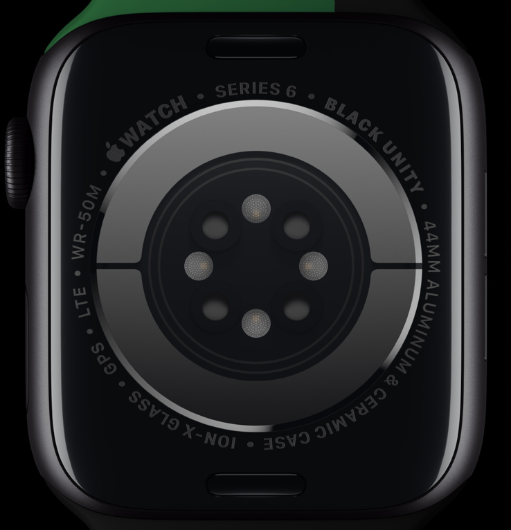 La montre en édition limitée porte l'inscription "Black Unity" gravée au laser au dos du boîtier. (Image : Apple)