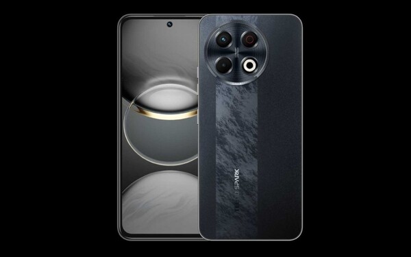 Le Tecno Spark 30 Pro en Obsidian Edge. (Source de l'image : Tecno via GSMArena)