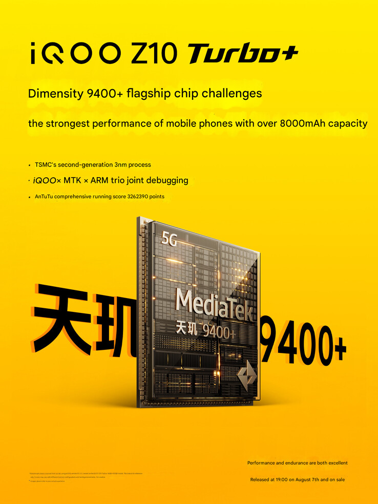 Le teaser du benchmark AnTuTu de l'entreprise (Image source : iQOO - machine translated)