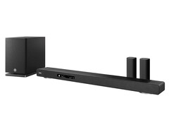 Yamaha dévoile sa barre de son phare True X Surround 90A Dolby Atmos avec un son spatial optimisé par l&#039;IA et la technologie de son immersif AURO-3D. (Source de l&#039;image : Yamaha)