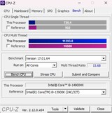 Benchmark CPUZ vs i9-13900K