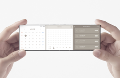 Le concept de &quot;téléphone coulissant&quot; d&#039;Oppo x Nendo combine trois écrans pliables. (Image : Oppo)
