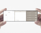 Le concept de "téléphone coulissant" d'Oppo x Nendo combine trois écrans pliables. (Image : Oppo)