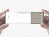 Le concept de "téléphone coulissant" d'Oppo x Nendo combine trois écrans pliables. (Image : Oppo)