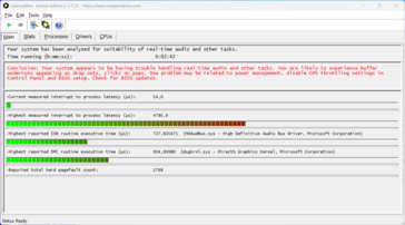 LatencyMon - Vue d'ensemble