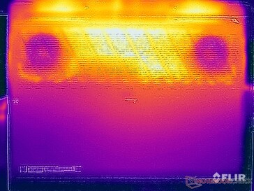 Températures de surface en bas (stress test)