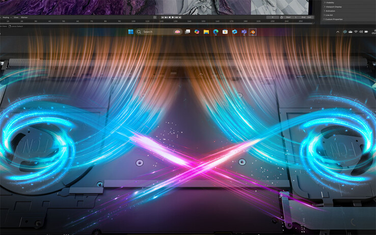 Le Yoga Pro 7 15ASH11 est équipé d'un système à double ventilateur que Lenovo commercialise sous le nom de « X Power ».