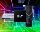 Apple Les puces de la série M1 pourraient défier les Threadrippers d'AMD et les cartes Ampere de Nvidia dans certains tests. (Image source : AMD/Apple/Nvidia/Pinterest - édité)