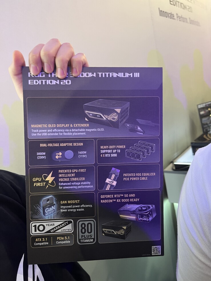 Au minimum, l'alimentation ne fournit que 1 600 watts.