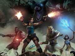 Visuel promotionnel phare pour « Lara Croft et le Temple d’Osiris ».