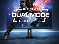 Le MSI MAG 321CUPDF a une courbure de 1500R, contrairement à l'Asus ROG Strix XG32UCG. (Source de l'image : MSI)